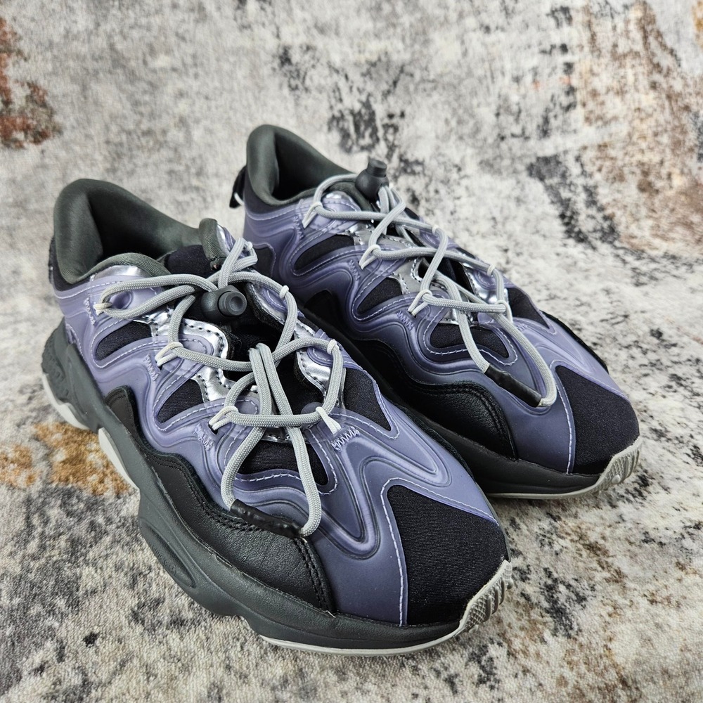 Adidas Ozweego Plus Sneakers Women 6.5 Black Dust Purple G55588 Streetwear Shoes